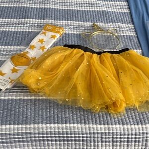 Yellow Star Tutu Set with Headband